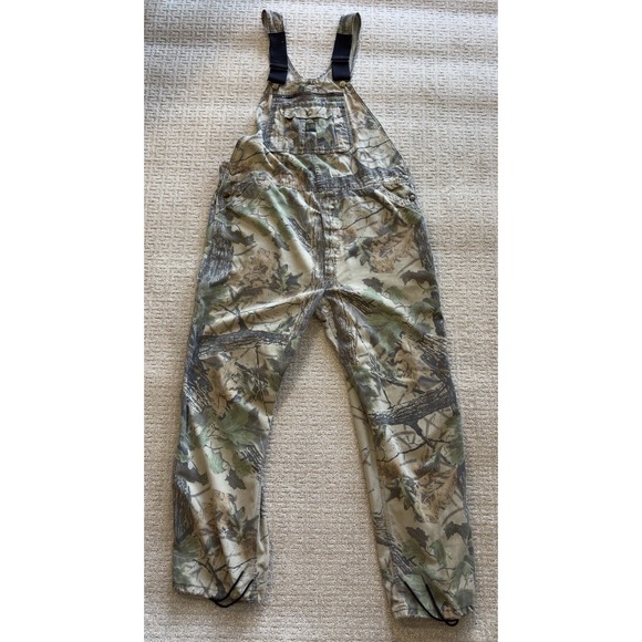 Vintage Liberty Camo Bib‎ Overalls Mens 43 Regular 43 x 29 RealTree Hunting 90's - Picture 1 of 10